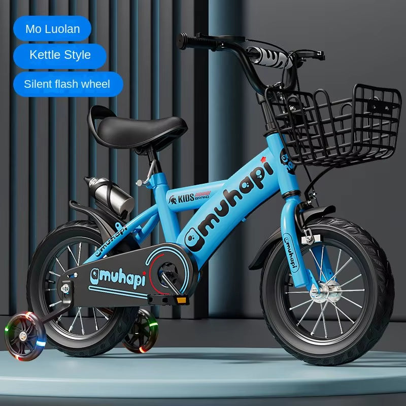 Selfree Children'S Bicycle 16 Inch Bike 18 Inch Cool Children'S Student Car 2-8 Years Old Baby Children'S Bicycle Flash Wheel