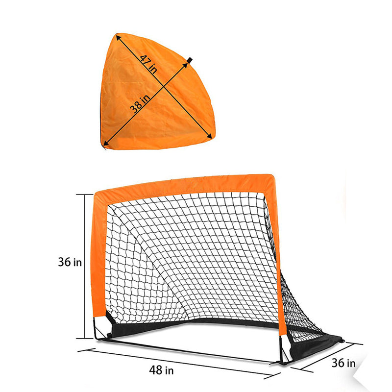 Foldable Portable Fiberglass Pole Square Football Goal