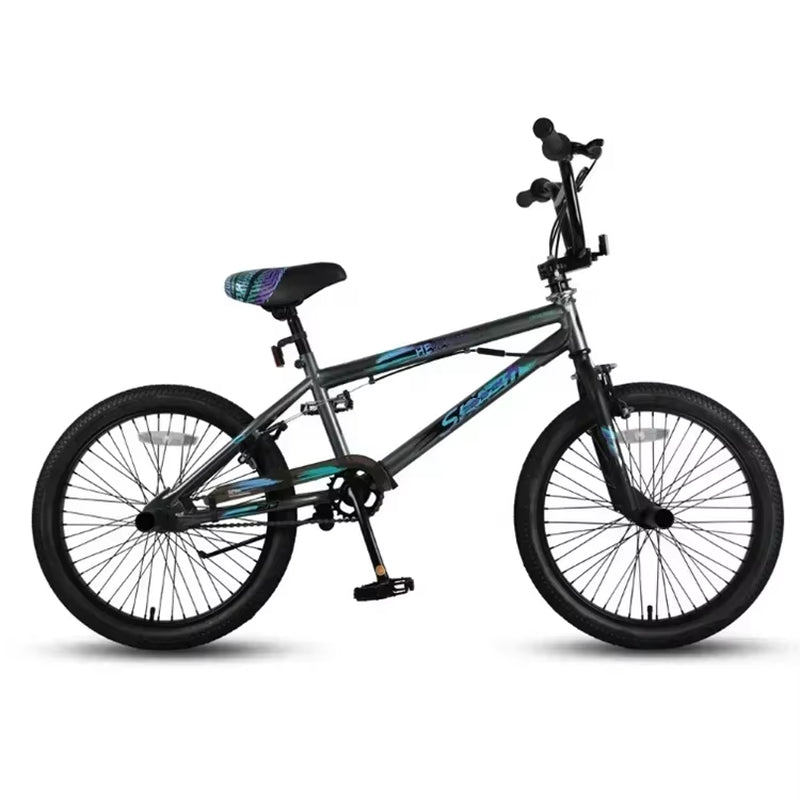Mini BMX Bike Freestyle 16" 20" Bicycle 20*2.4" Air Tires Double V Brake Single Speed Freestyle Bikes Children Street Bicycle