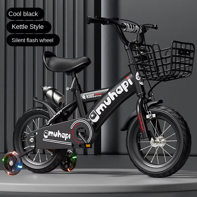 Selfree Children'S Bicycle 16 Inch Bike 18 Inch Cool Children'S Student Car 2-8 Years Old Baby Children'S Bicycle Flash Wheel